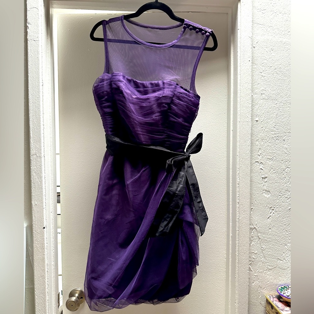 Deep Purple Vera Wang Cocktail Dress